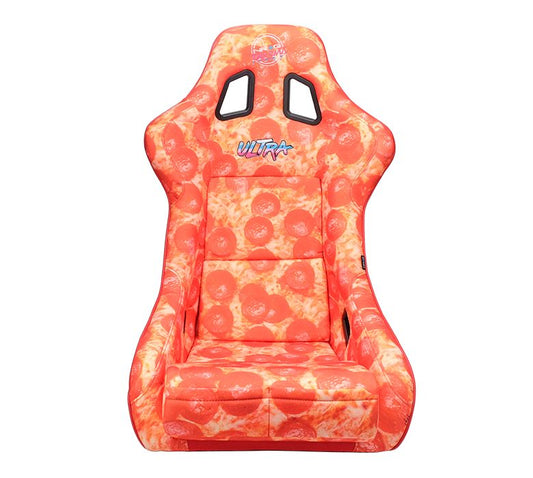 NRG FRP Bucket Seat PRISMA- ULTRA SLICE Edition with Gold Pearlized Back (Large)