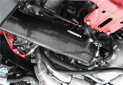 Perrin 3in Turbo Inlet Hose w/ Nozzle (Black) - 2015-2021 Subaru WRX / 2014-2018 Subaru Forester