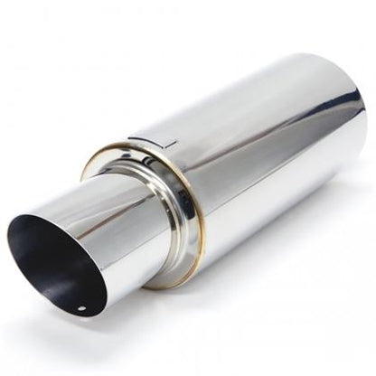 BLOX Racing 60.5mm Street Muffler - Angled Tip