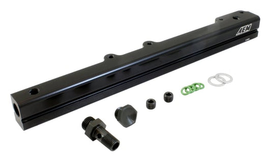 AEM Fuel Rail - 1996-2000 Honda Civic/Del Sol (Black)