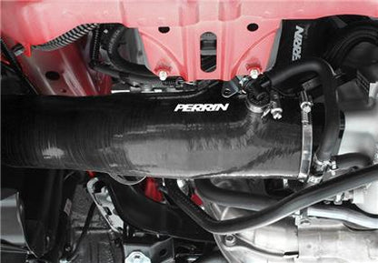 Perrin 3in Turbo Inlet Hose w/ Nozzle (Black) - 2015-2021 Subaru WRX / 2014-2018 Subaru Forester