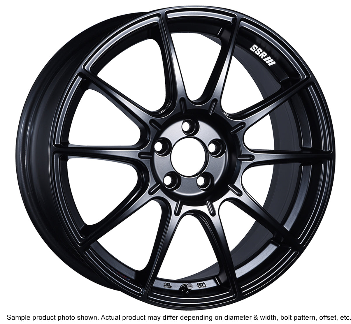 SSR GTX01 18x9.5 5x114.3 15mm Offset Dark Silver/Black