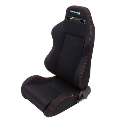 Type-R Cloth Sport Seat Black w/ Red Stitch w/ logo