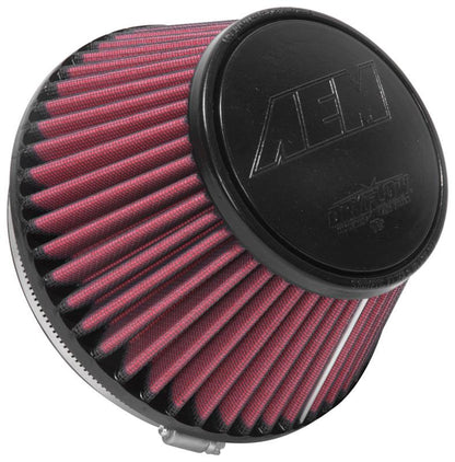 AEM Induction Dryflow Sythetic Air Filter; 6 X 4"