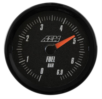 AEM Analog Oil/Fuel Metric Pressure Gauge - 06.9Bar