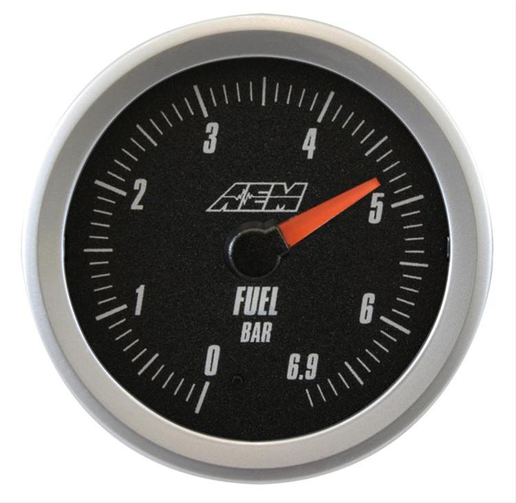 AEM Analog Oil/Fuel Metric Pressure Gauge - 06.9Bar