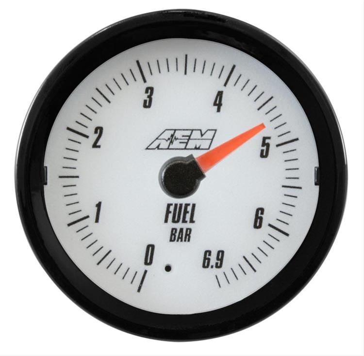 AEM Analog Oil/Fuel Metric Pressure Gauge - 06.9Bar