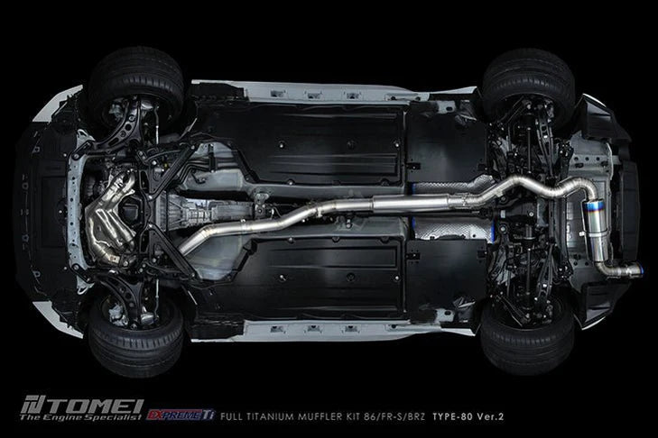 Tomei Expreme TI Titanium Catback Exhaust Type 80 - 2013-2021 BRZ, FRS, 86 & 2022 BRZ, GT86