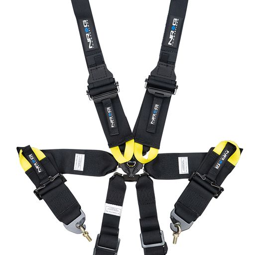 FIA Approved 6pt 2 inch Shoulder Belt for HANS device. Rotary Cam Lock Buckle, 3" Waist Belt and Crutch Belt